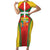 Basque Country Family Matching Short Sleeve Bodycon Dress and Hawaiian Shirt Zazpiak Bat Flag Style