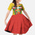 Basque Country Family Matching Summer Maxi Dress and Hawaiian Shirt Zazpiak Bat Flag Style