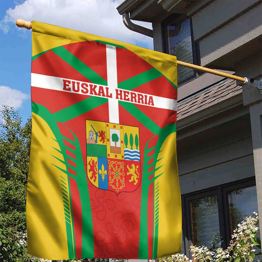 Basque Country Garden Flag Zazpiak Bat Flag Style