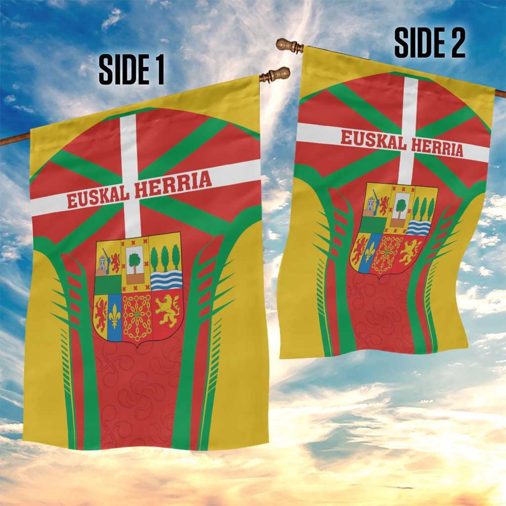 Basque Country Garden Flag Zazpiak Bat Flag Style