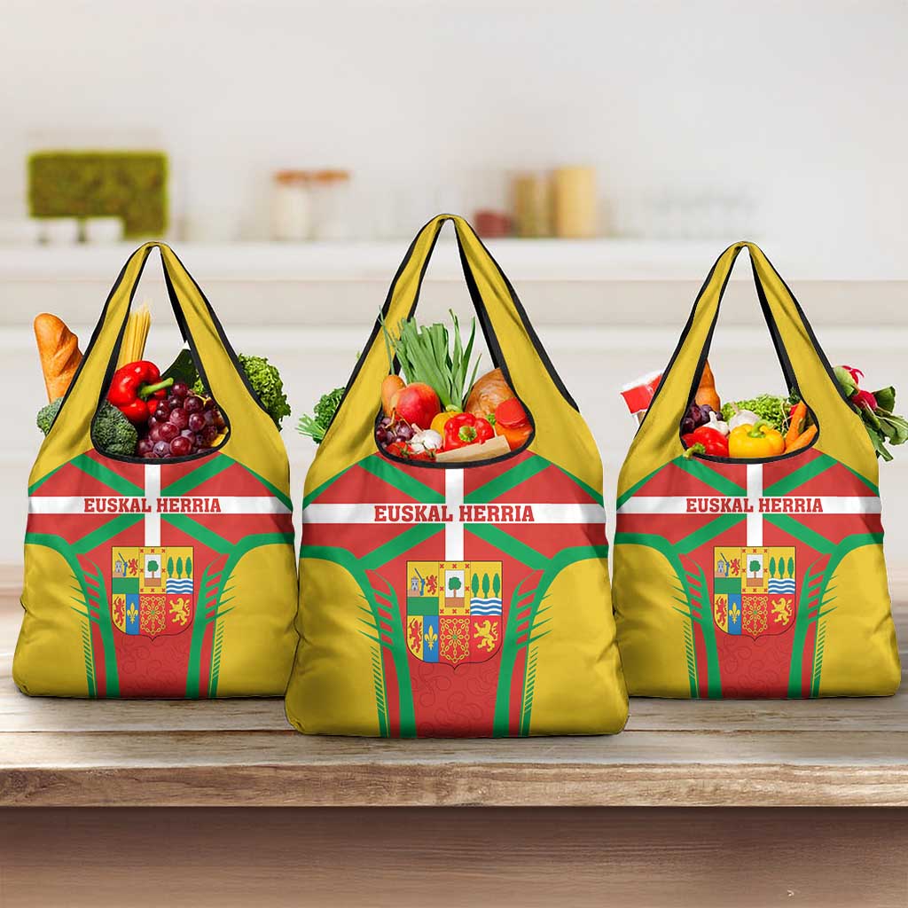 Basque Country Grocery Bag Zazpiak Bat Flag Style