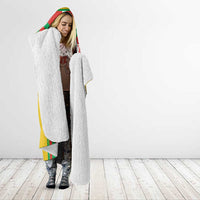 Basque Country Hooded Blanket Zazpiak Bat Flag Style