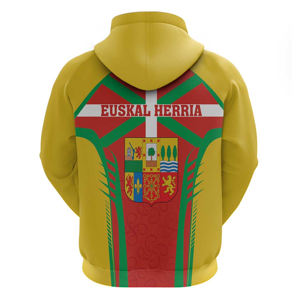 Basque Country Hoodie Zazpiak Bat Flag Style