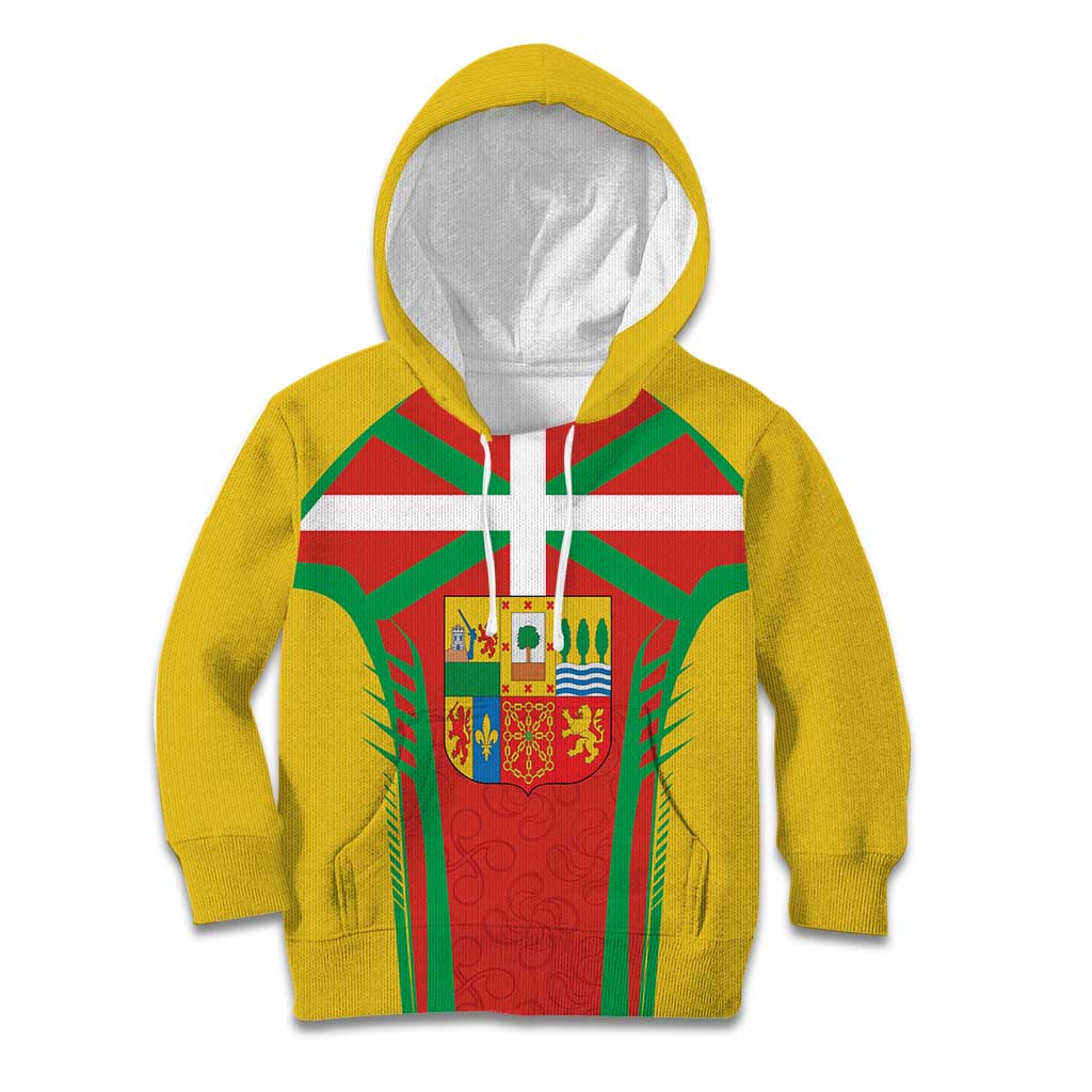 Basque Country Kid Hoodie Zazpiak Bat Flag Style