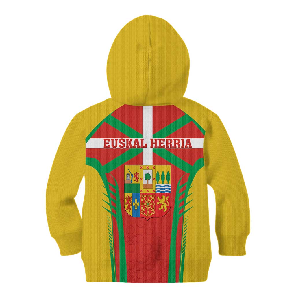 Basque Country Kid Hoodie Zazpiak Bat Flag Style