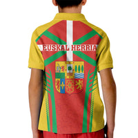 Basque Country Kid Polo Shirt Zazpiak Bat Flag Style