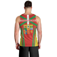 Basque Country Men Tank Top Zazpiak Bat Flag Style