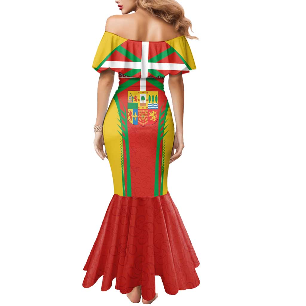 Basque Country Mermaid Dress Zazpiak Bat Flag Style