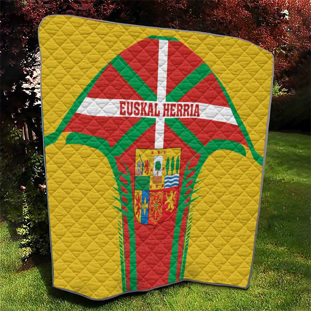 Basque Country Quilt Zazpiak Bat Flag Style