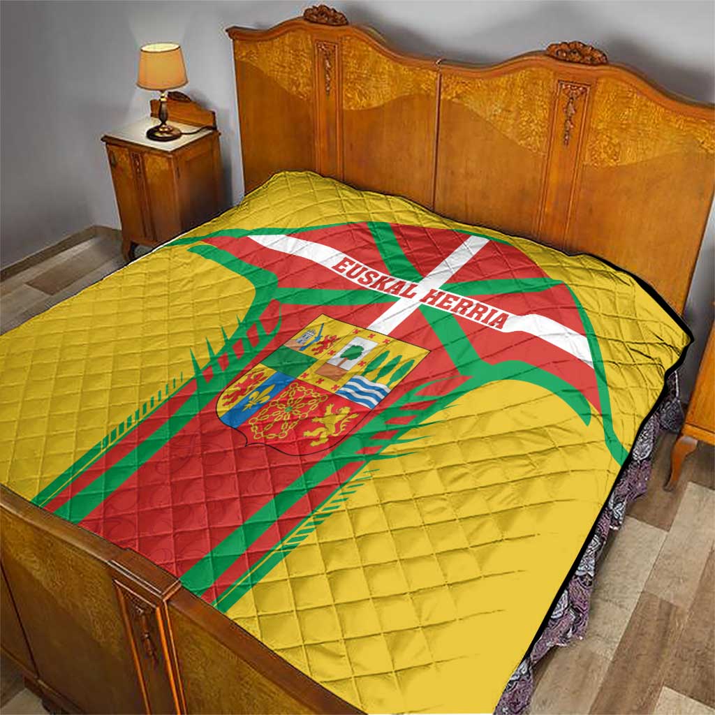 Basque Country Quilt Zazpiak Bat Flag Style