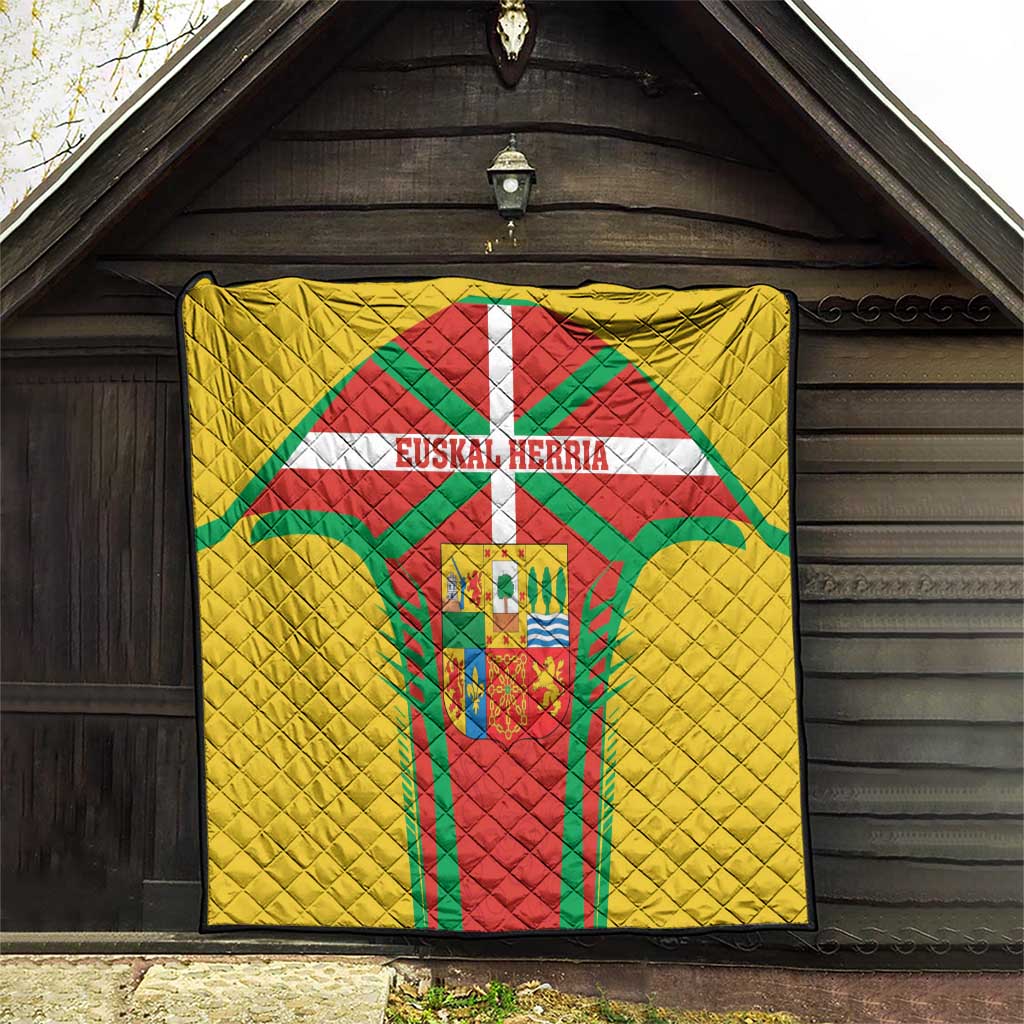Basque Country Quilt Zazpiak Bat Flag Style