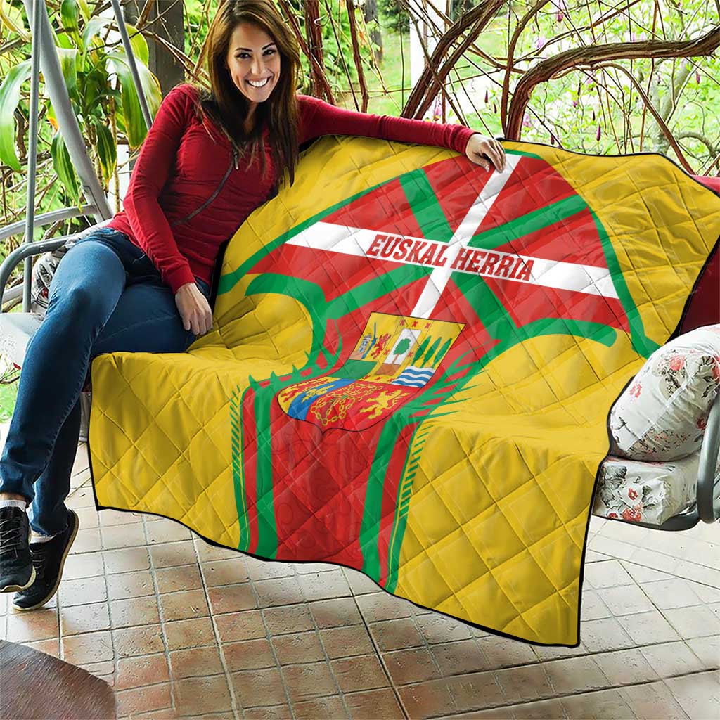 Basque Country Quilt Zazpiak Bat Flag Style