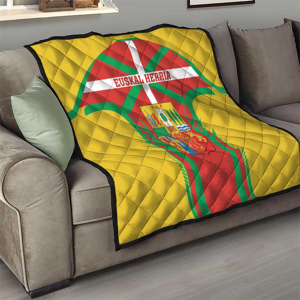 Basque Country Quilt Zazpiak Bat Flag Style