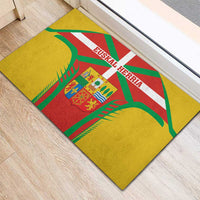 Basque Country Rubber Doormat Zazpiak Bat Flag Style