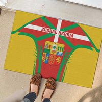 Basque Country Rubber Doormat Zazpiak Bat Flag Style
