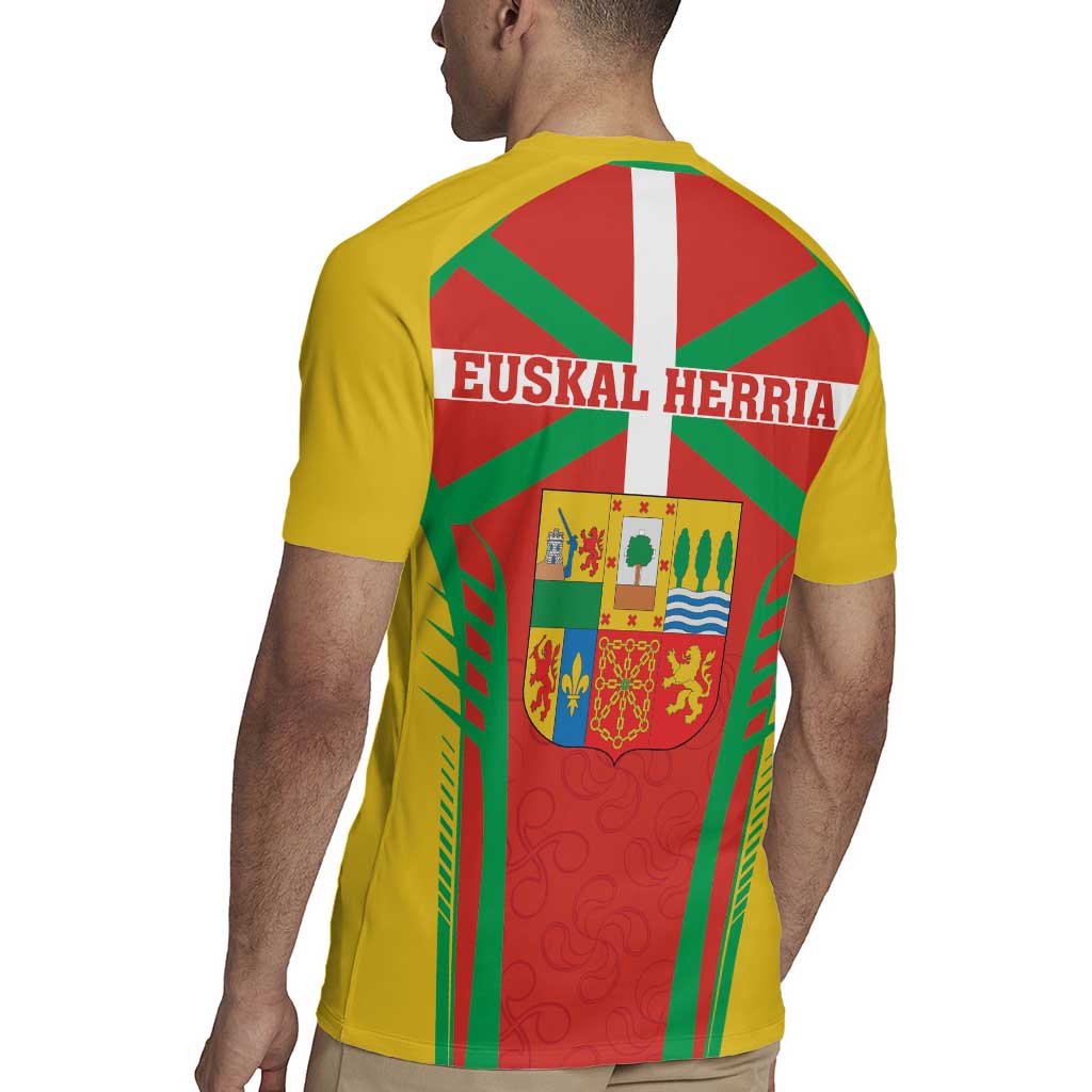 Basque Country Rugby Jersey Zazpiak Bat Flag Style