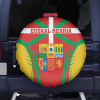 Basque Country Spare Tire Cover Zazpiak Bat Flag Style