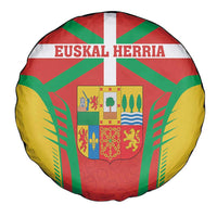 Basque Country Spare Tire Cover Zazpiak Bat Flag Style