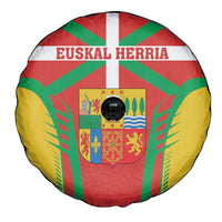 Basque Country Spare Tire Cover Zazpiak Bat Flag Style