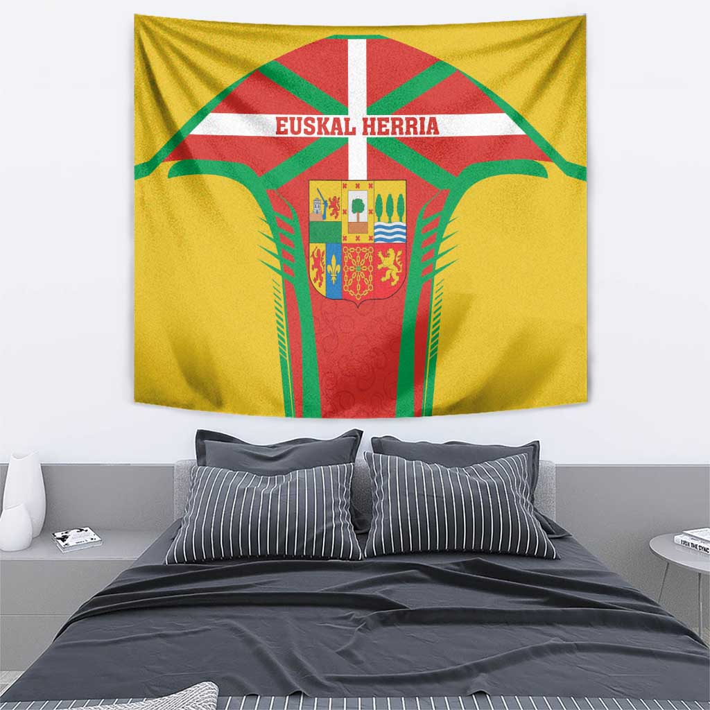 Basque Country Tapestry Zazpiak Bat Flag Style