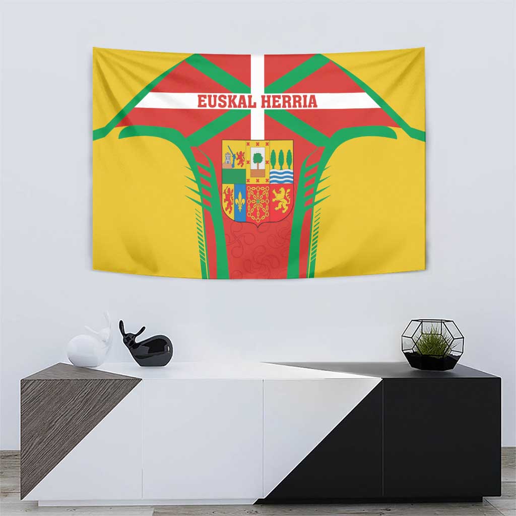 Basque Country Tapestry Zazpiak Bat Flag Style