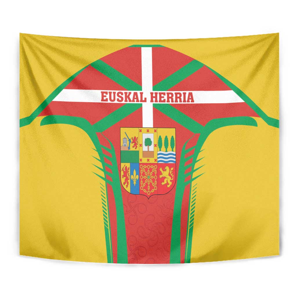 Basque Country Tapestry Zazpiak Bat Flag Style