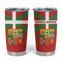 Basque Country Tumbler Cup Zazpiak Bat Flag Style