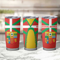Basque Country Tumbler Cup Zazpiak Bat Flag Style