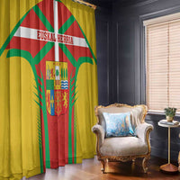 Basque Country Window Curtain Zazpiak Bat Flag Style
