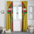 Basque Country Window Curtain Zazpiak Bat Flag Style