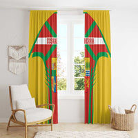 Basque Country Window Curtain Zazpiak Bat Flag Style