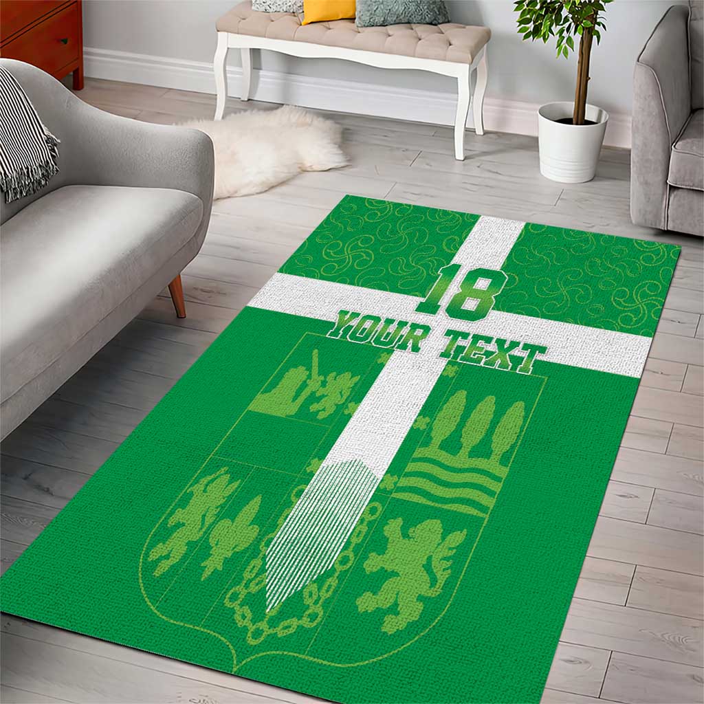 Custom Basque Euskadi Football Area Rug Euskal Selekzioa Go Champion