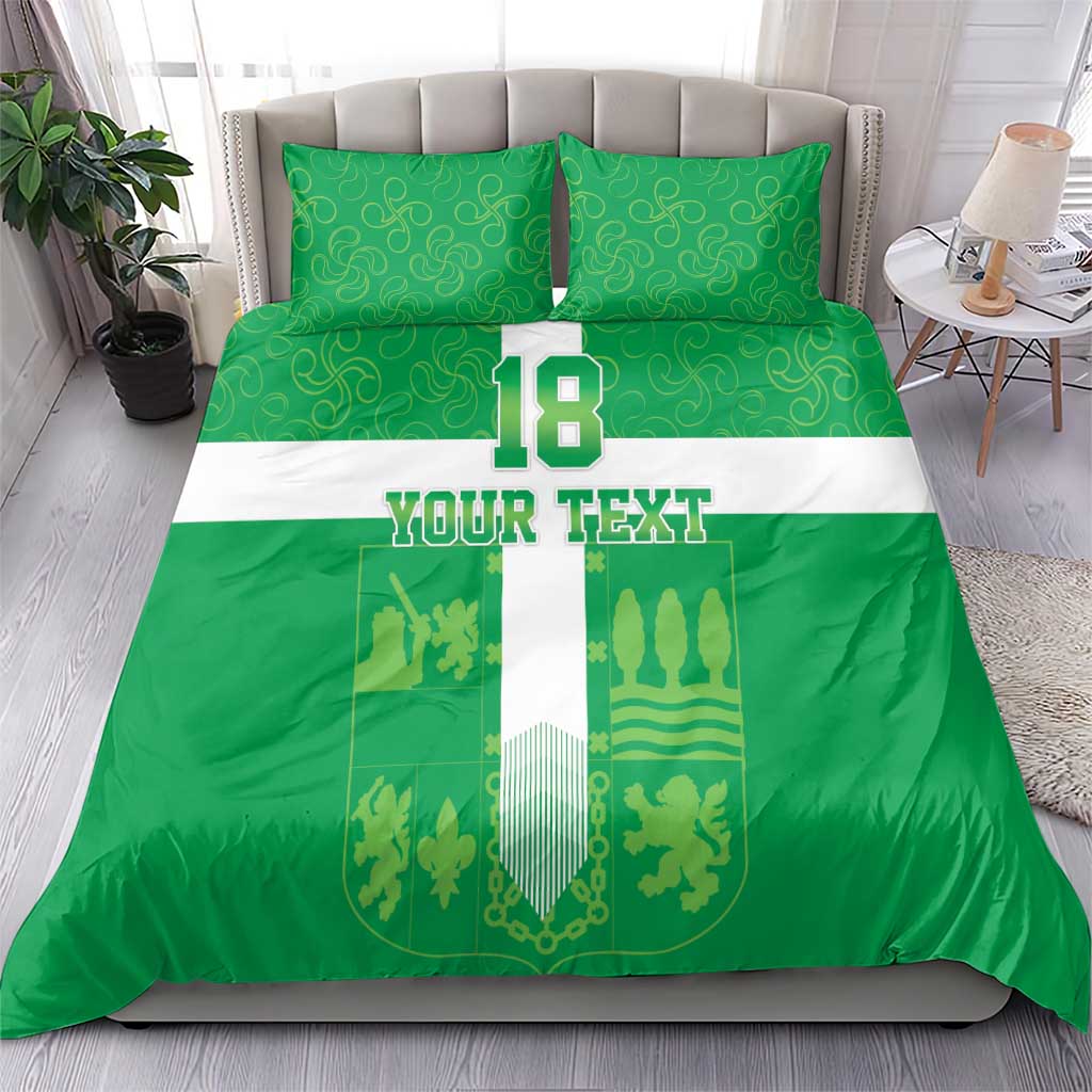 Custom Basque Euskadi Football Bedding Set Euskal Selekzioa Go Champion