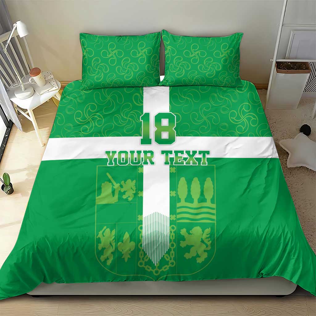 Custom Basque Euskadi Football Bedding Set Euskal Selekzioa Go Champion