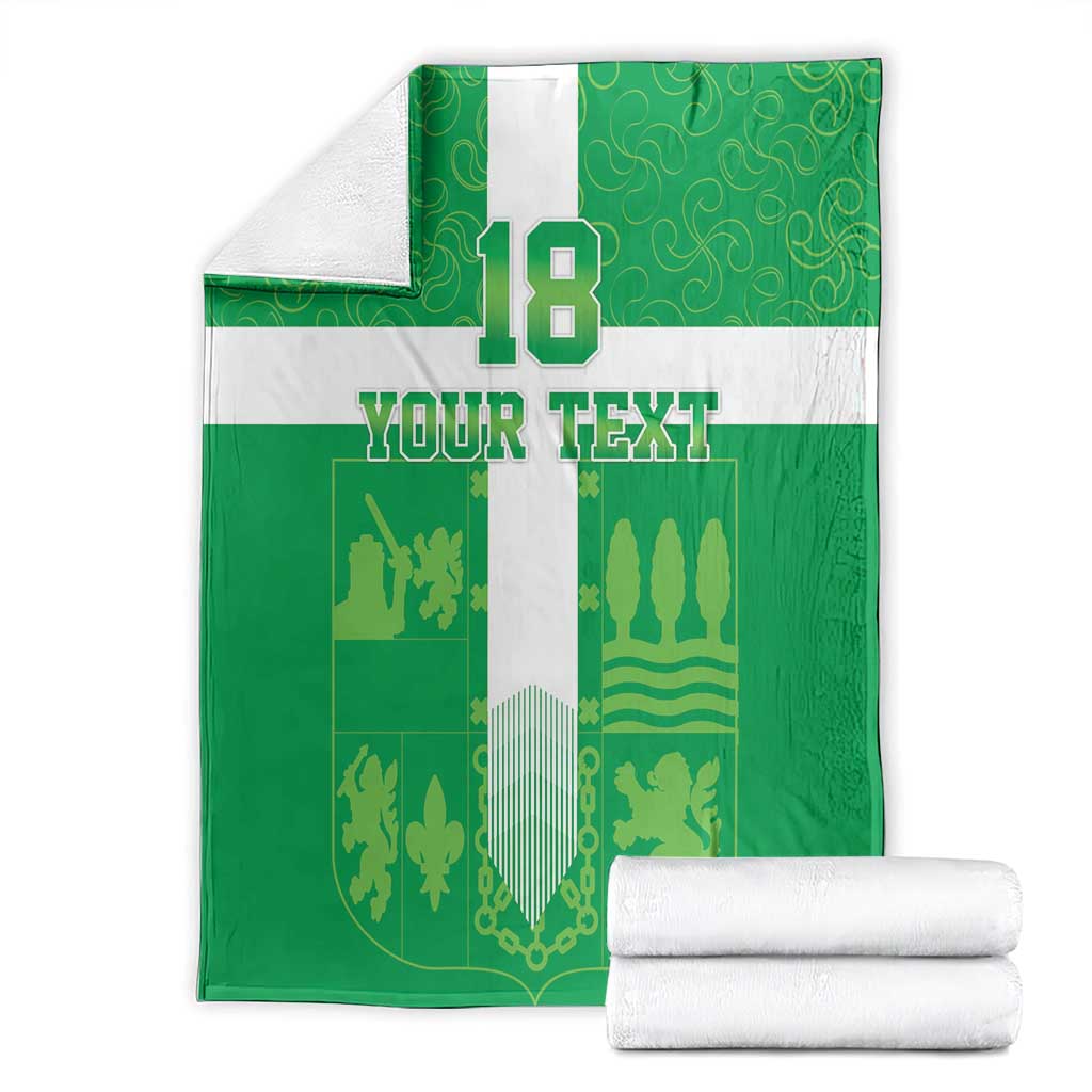 Custom Basque Euskadi Football Blanket Euskal Selekzioa Go Champion