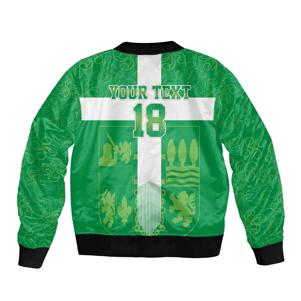 Custom Basque Euskadi Football Bomber Jacket Euskal Selekzioa Go Champion