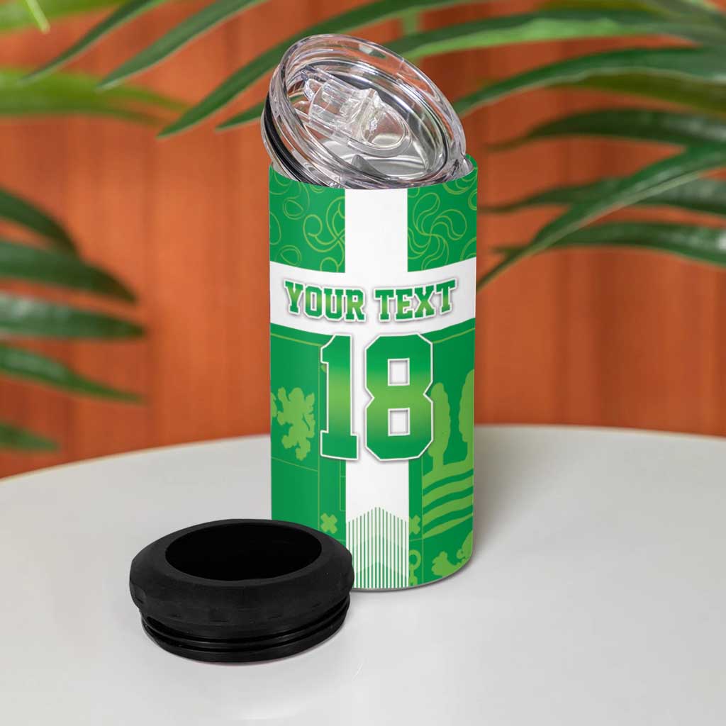 Custom Basque Euskadi Football 4 in 1 Can Cooler Tumbler Euskal Selekzioa Go Champion