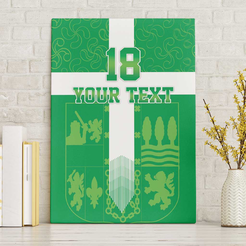 Custom Basque Euskadi Football Canvas Wall Art Euskal Selekzioa Go Champion