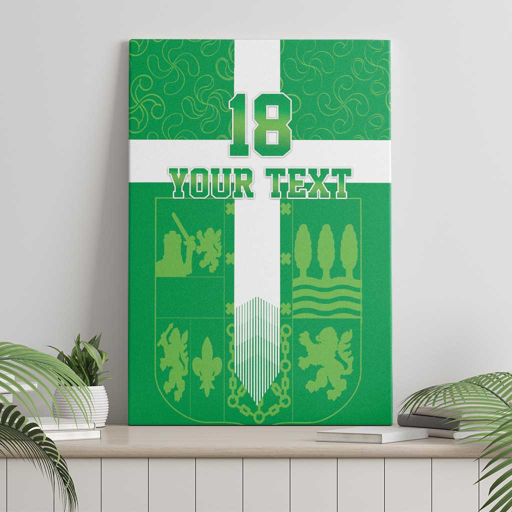 Custom Basque Euskadi Football Canvas Wall Art Euskal Selekzioa Go Champion