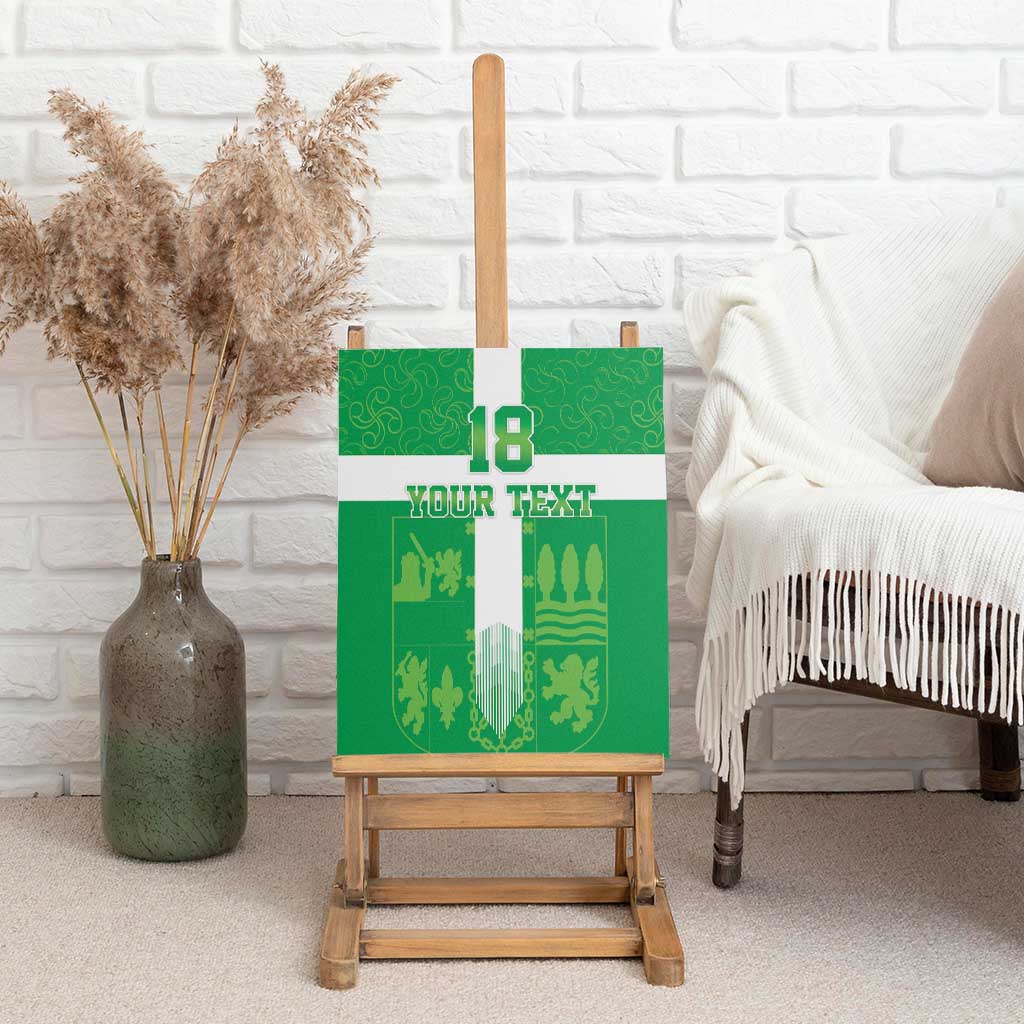 Custom Basque Euskadi Football Canvas Wall Art Euskal Selekzioa Go Champion