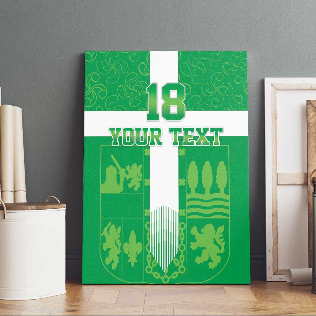 Custom Basque Euskadi Football Canvas Wall Art Euskal Selekzioa Go Champion