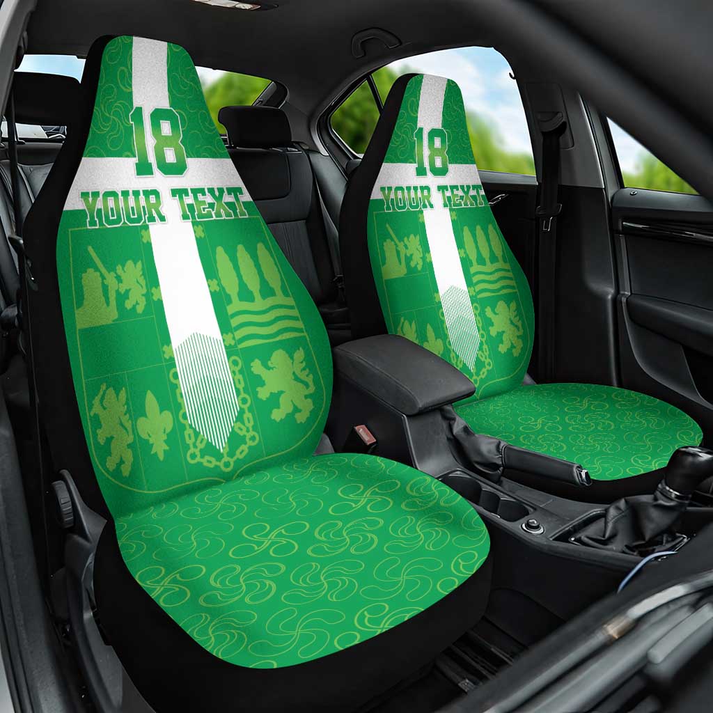 Custom Basque Euskadi Football Car Seat Cover Euskal Selekzioa Go Champion