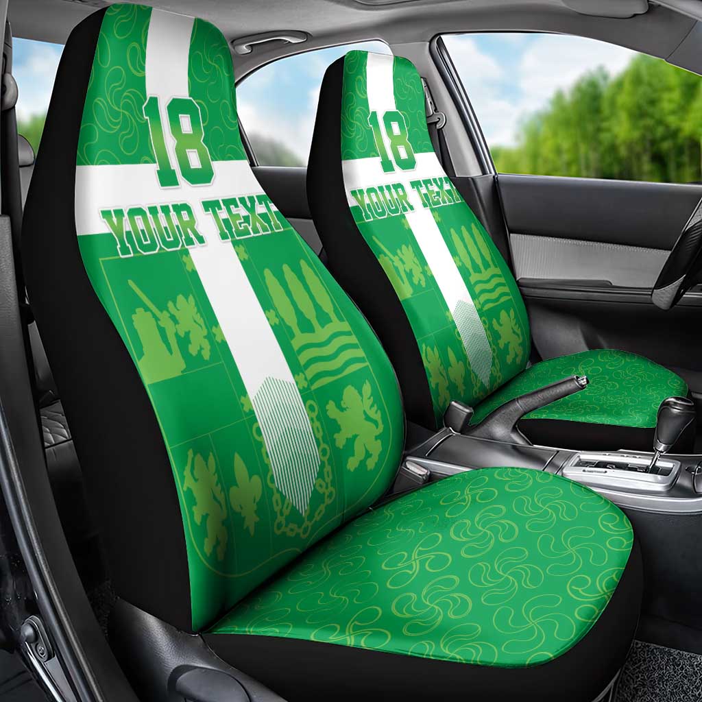 Custom Basque Euskadi Football Car Seat Cover Euskal Selekzioa Go Champion
