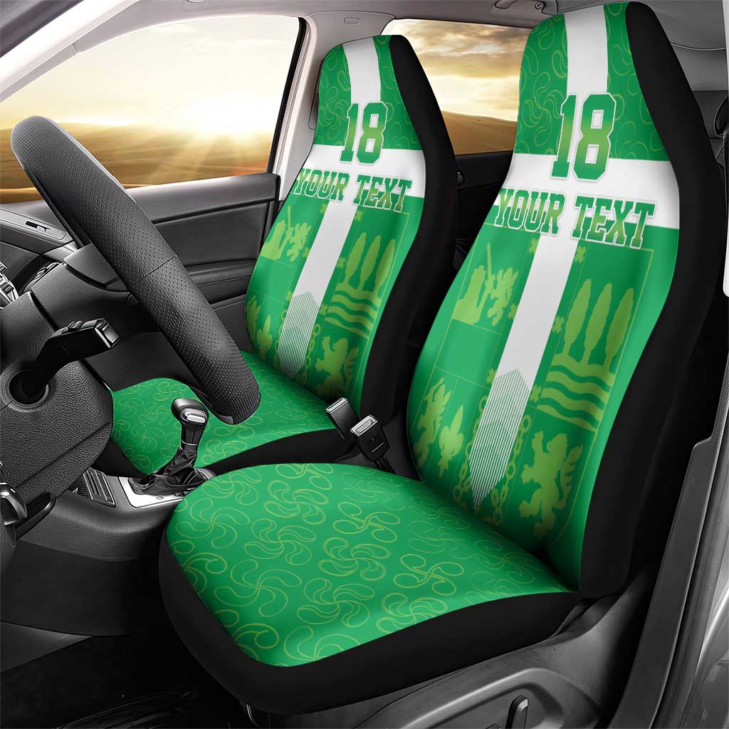 Custom Basque Euskadi Football Car Seat Cover Euskal Selekzioa Go Champion