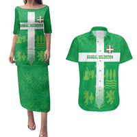 Custom Basque Euskadi Football Couples Matching Puletasi and Hawaiian Shirt Euskal Selekzioa Go Champion