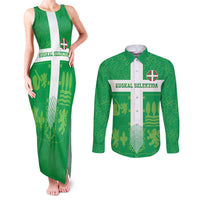 Custom Basque Euskadi Football Couples Matching Tank Maxi Dress and Long Sleeve Button Shirt Euskal Selekzioa Go Champion