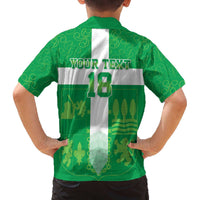 Custom Basque Euskadi Football Family Matching Off The Shoulder Long Sleeve Dress and Hawaiian Shirt Euskal Selekzioa Go Champion