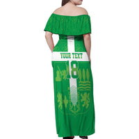 Custom Basque Euskadi Football Family Matching Off Shoulder Maxi Dress and Hawaiian Shirt Euskal Selekzioa Go Champion