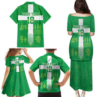 Custom Basque Euskadi Football Family Matching Puletasi and Hawaiian Shirt Euskal Selekzioa Go Champion