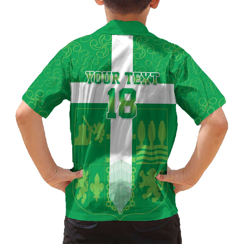 Custom Basque Euskadi Football Family Matching Summer Maxi Dress and Hawaiian Shirt Euskal Selekzioa Go Champion